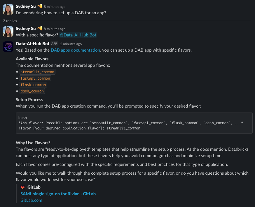 GitLab DAB Example
